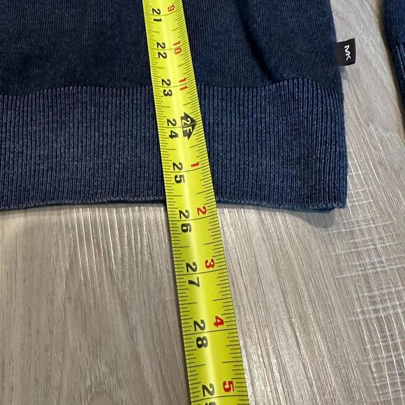 Michael Kors quarter-zip sweater jumper. Navy color. Size L. - Picture 5 of 6